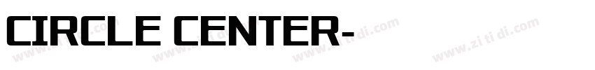 Circle Center字体转换